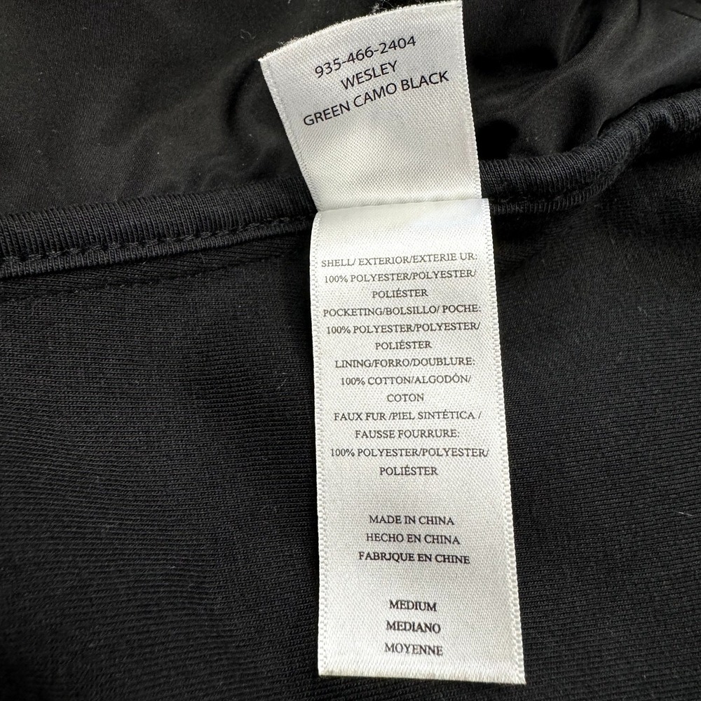 Rails Women's Wesley Jacket Medium Green Camo Black Quilted Fleece Zip-Up Lined - Picture 8 of 10